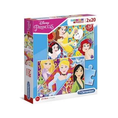 Puzzle Maxi Princesas Disney 2x20pzs