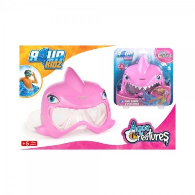 Gafas bucear Tuburon rosa Aqua Kidz mascara