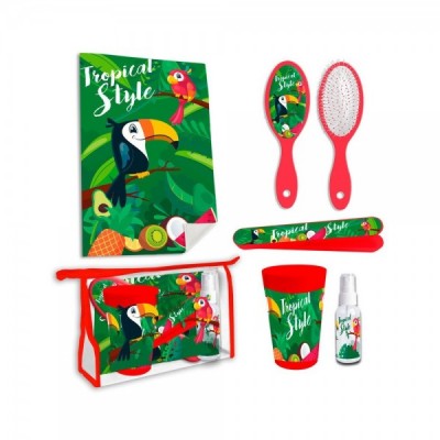 Set neceser aseo Tucan Tropical Style