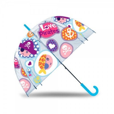 Paraguas burbuja manual Love Pirates 47cm