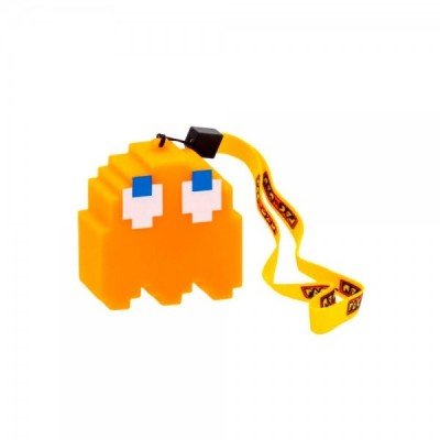Lampara Led 3D Fantasma Naranja Clyde Pac-Man