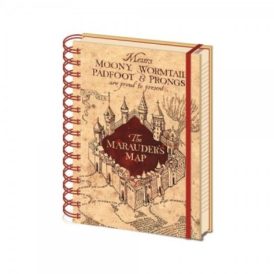 Cuaderno A5 Mapa Merodeador Harry Potter