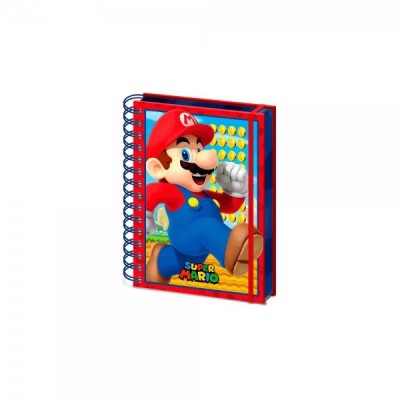 Cuaderno lenticular A5 Super Mario Nintendo