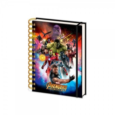 Cuaderno A5 Vengadores Infinity War Avengers Marvel