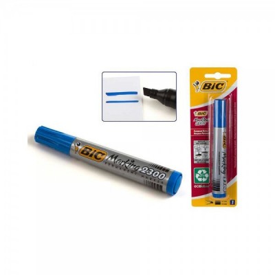 Blister marcador permanente Bic azul 2300