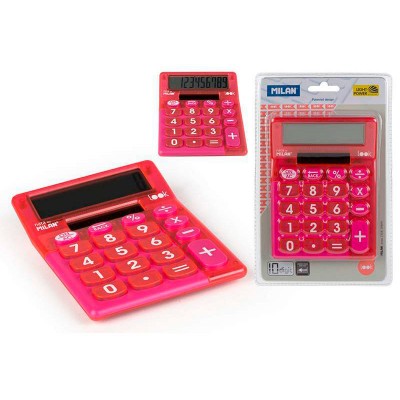Blister calculadora Milan look rosa