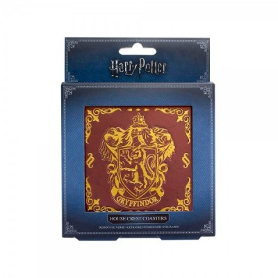 Set 4 posavasos metal Hogwarts Harry Potter