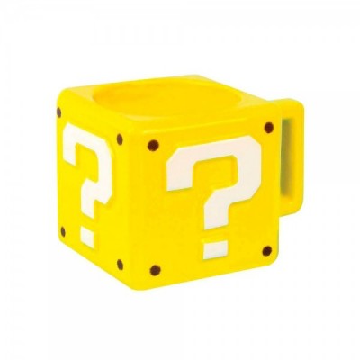 Taza 3D Question Block Super Mario Bros Nintendo