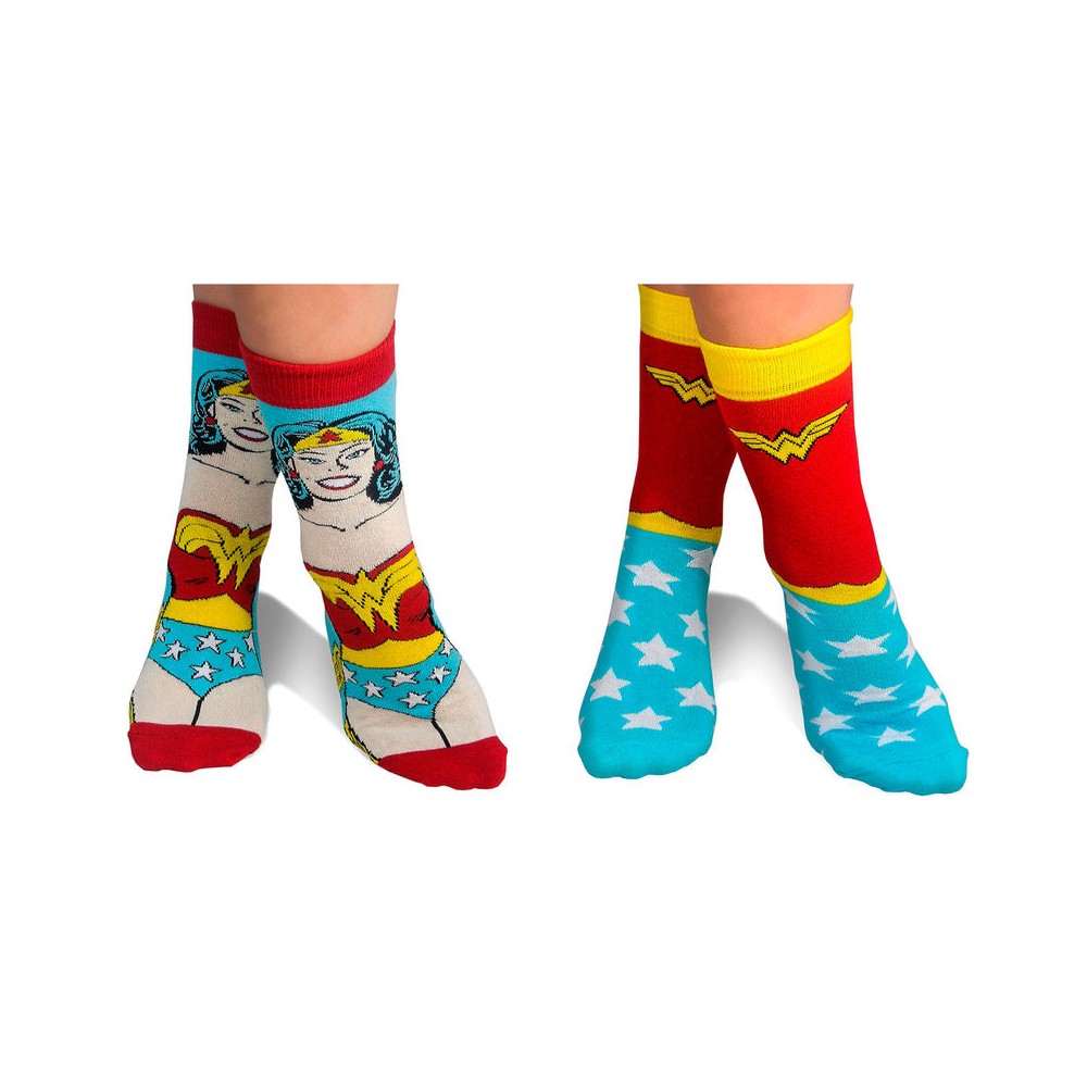 Pack 2 calcetines Wonder Woman DC Comics surtido