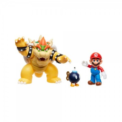 Set diorama Mario vs Bowser Mario Bros