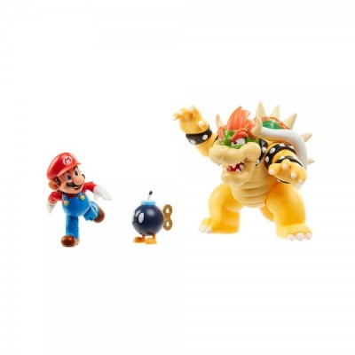 Set diorama Mario vs Bowser Mario Bros