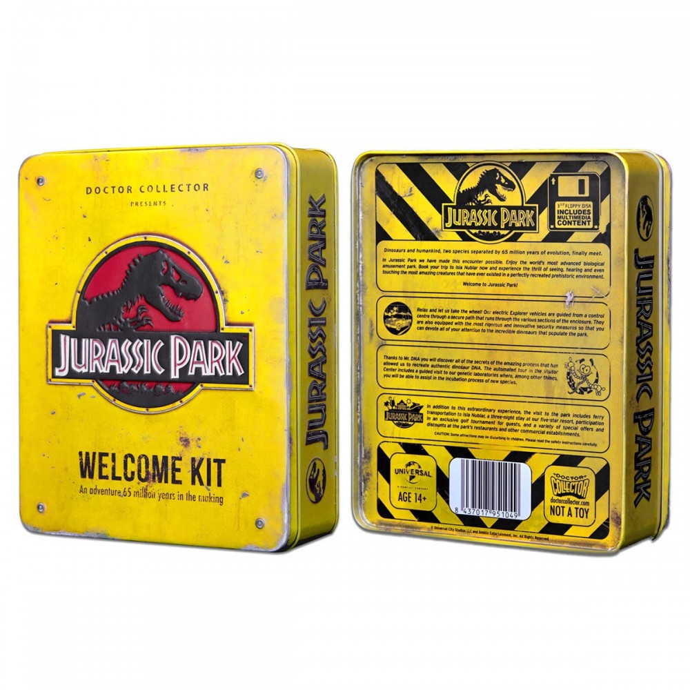 Replica caja metal Jurassic Park Welcome Kit Standard