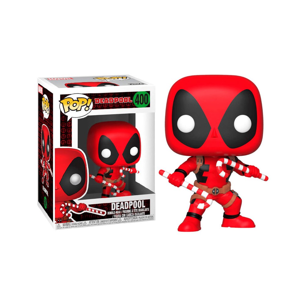 Figura POP Marvel Holiday Deadpool with Candy Canes