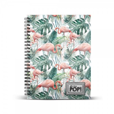 Cuaderno A5 Oh My Pop Tropical Flamingo