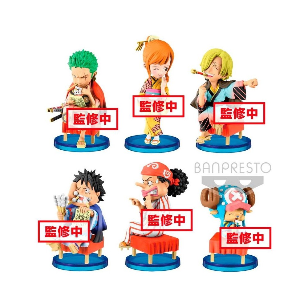 Figura Japanese Style World Collectable One Piece 7cm surtido