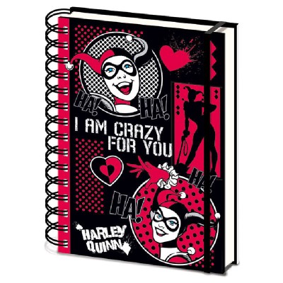 Cuaderno A5 Crazy for You Harley Quinn DC Comics