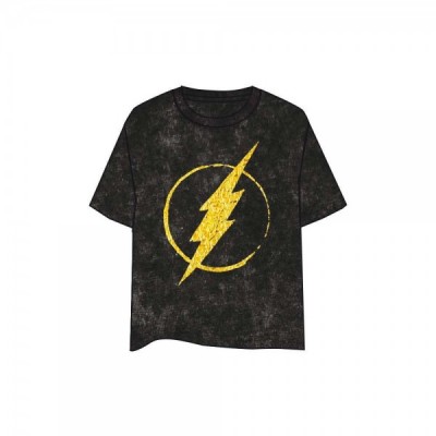 Camiseta Logo Flash Gold DC Comics adulto