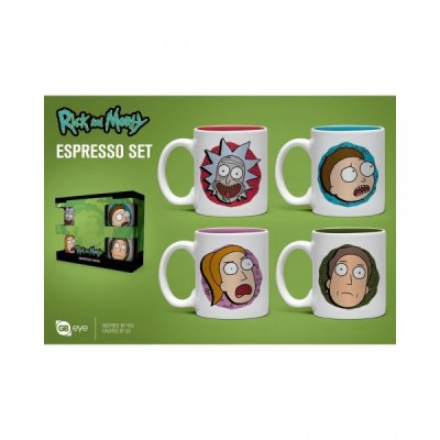 Set taza espresso Rick and Morty