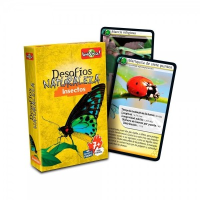 Juego cartas Desafios de la Naturaleza Insectos