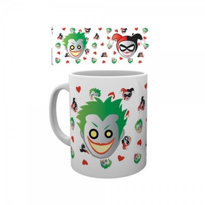 Taza Emoji Harley and Joker DC