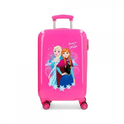 Maleta trolley ABS Dream of Magic Frozen Disney rosa 4r 55cm