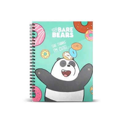 Cuaderno A5 Oso Panda We Bare Bears