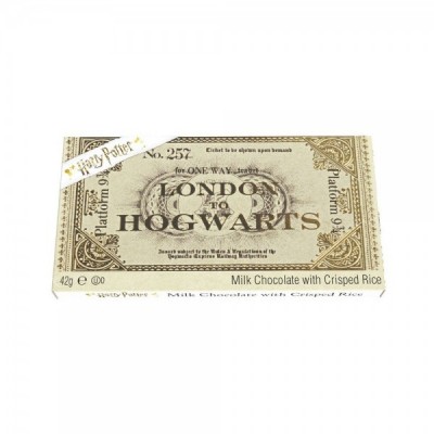 Tableta chocolate ticket London to Hogwarts Platform 9 3/4 Harry Potter