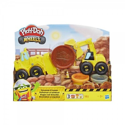 Excavadora y Cargadora Wheels Play-Doh