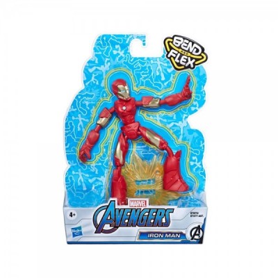 Figura Bend and Flex Iron Man Vengadores Avengers Marvel