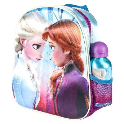 Mochila 3D Frozen 2 Disney + cantimplora 31cm