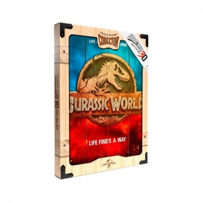 Cartel madera Woodart 3D Print Jurassic World