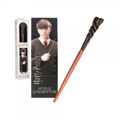 Varita Neville Longbottom con marca paginas Harry Potter