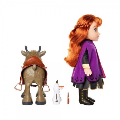 Set muñeca Anna + Sven + Olaf Frozen 2 Disney 35cm