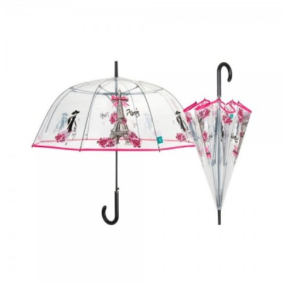 Paraguas automatico transparente Paris 61cm