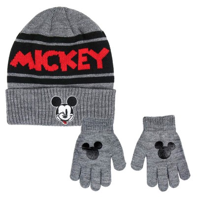 Conjunto gorro guantes Mickey Disney