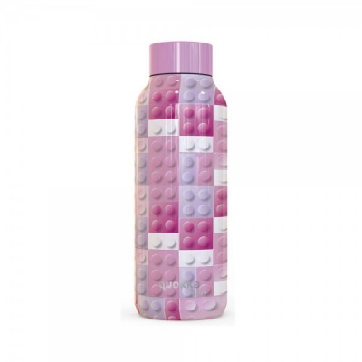 Botella Solid Pink Bricks Quokka 510ml