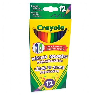 Bliser 12 lapices de colores personalizables Crayola