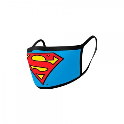 Pack 2 cubre mascarillas reutilizables premium Superman DC Comics